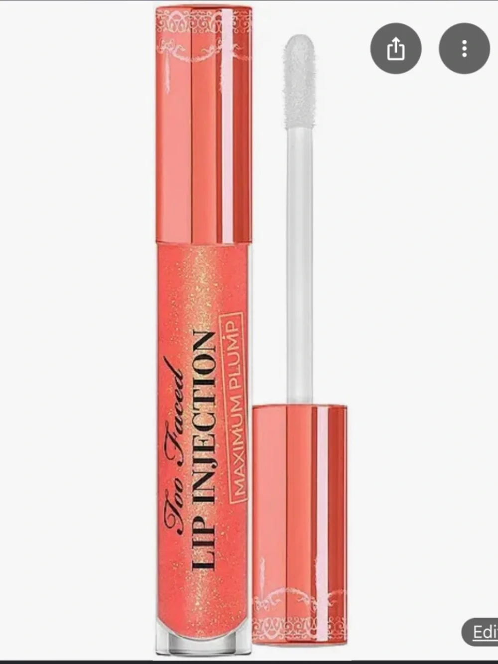 Too Faced Lip Injection Maximum Plump Lip Gloss - CREAMSICLE TICKLE